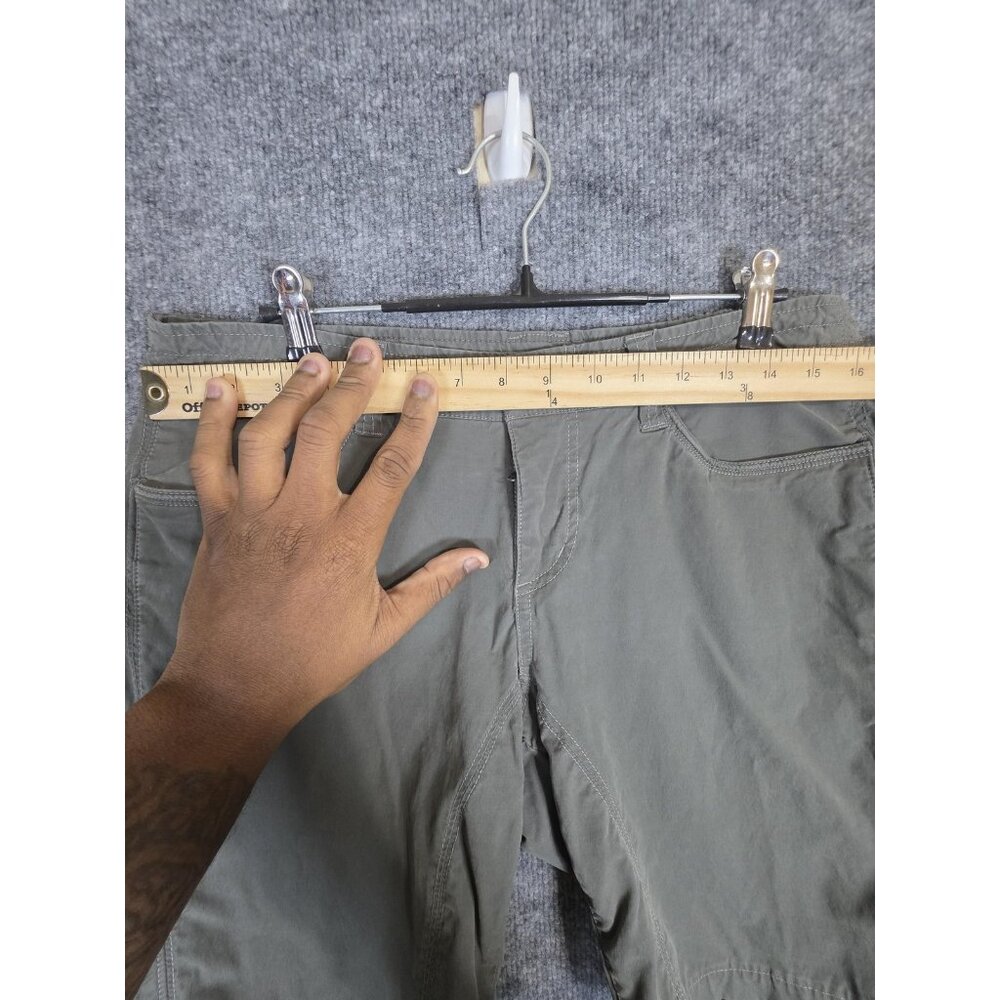Kuhl Shorts Womens 10 Olive Green Stretch Outdoor Utility Hiking Casual Cargo - Picture 2 of 7